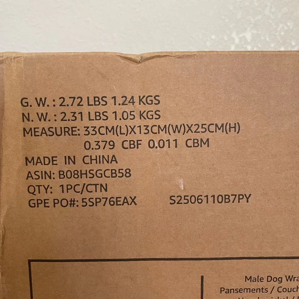 Male Dog Grap Diapers Small 50CT - Picture 6 of 6